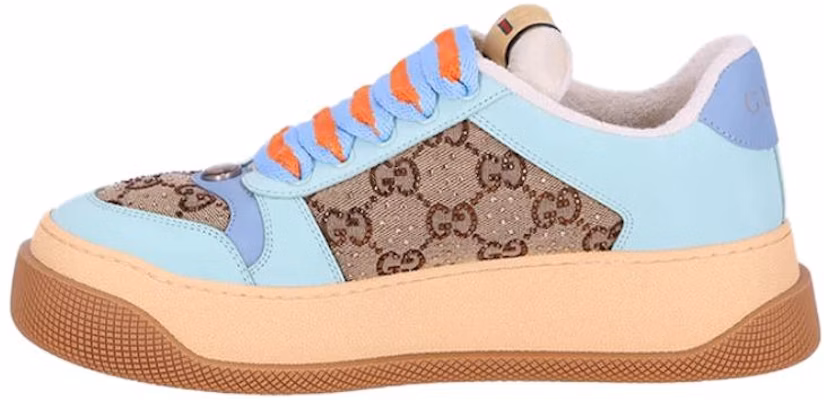 (W) Gucci Screener GG Kulit Sneakers 'Beige Biru Jingga' 757700-FAB4C-2562 Buy (W) Gucci Screener GG Kulit Sneakers 'Beige Biru Jingga' 757700-FAB4C-2562