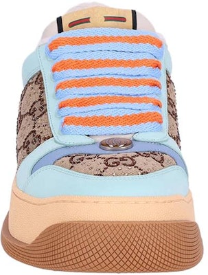 (W) Gucci Screener GG Kulit Sneakers 'Beige Biru Jingga' 757700-FAB4C-2562 Shop (W) Gucci Screener GG Kulit Sneakers 'Beige Biru Jingga' 757700-FAB4C-2562
