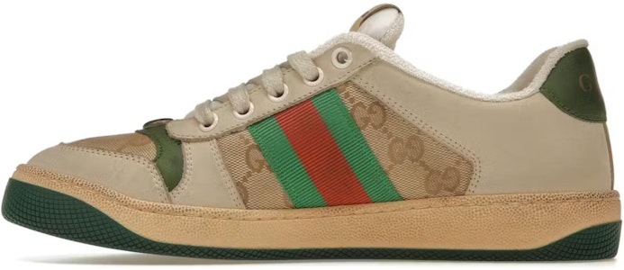 GUCCI 古馳 Screener系列 GG琺瑯 復古款 女士 休閒鞋 綠色#送禮首選 Buy GUCCI 古馳 Screener系列 GG琺瑯 復古款 女士 休閒鞋 綠色#送禮首選
