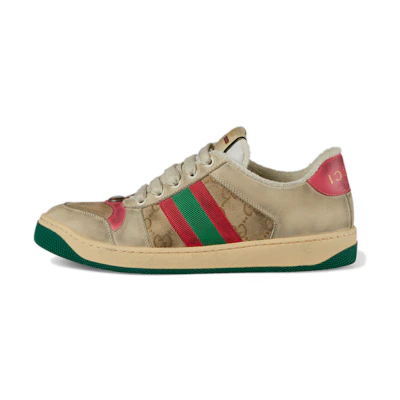 (W) Gucci Screener 'Distressed Pink Green'