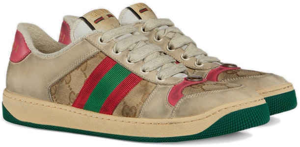 (W) Gucci Screener 'Distressed Pink Green' Merah Jambu Hijau 570443-9Y920-9665 Order (W) Gucci Screener 'Distressed Pink Green' Merah Jambu Hijau 570443-9Y920-9665