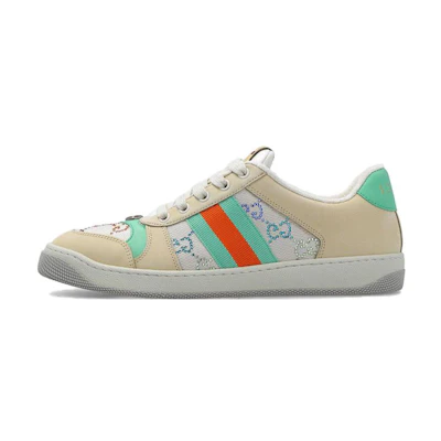(W) Gucci Screener 'GG Crystals - Beige Green Orange'