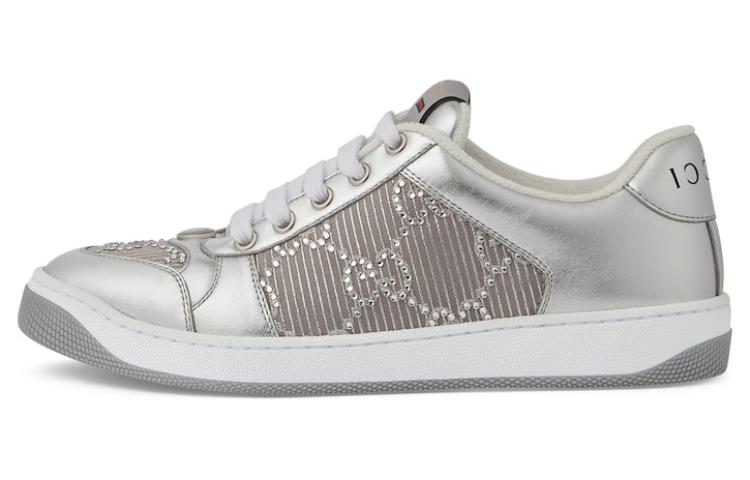 (Women) Gucci Screener 'GG Crystals - Silver' 777271-AAC08-8147