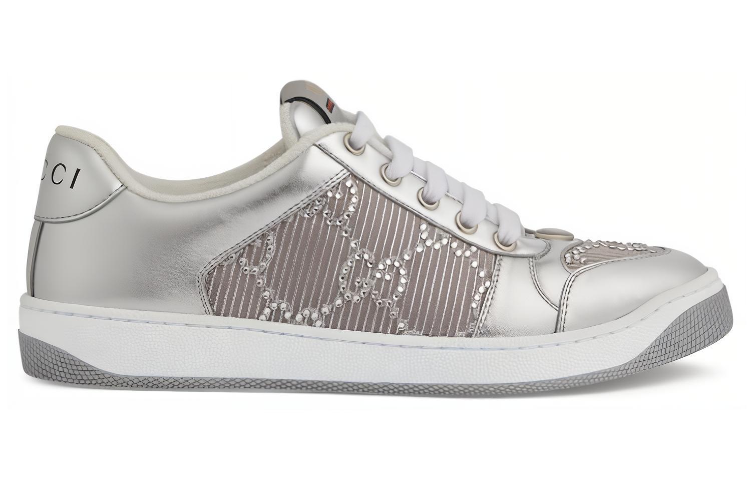 Order (Women) Gucci Screener 'GG Crystals - Silver' 777271-AAC08-8147