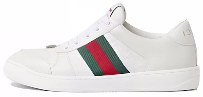 (Women) Gucci Screener 'GG Embossed - White Green Red' 798854-AADU0-9094 (Women) Gucci Screener 'GG Embossed - White Green Red' 798854-AADU0-9094