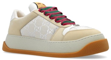 GUCCI古馳 Screener 胖丁 帆布 低筒繫帶 時尚板鞋 女款 米色 Order GUCCI古馳 Screener 胖丁 帆布 低筒繫帶 時尚板鞋 女款 米色