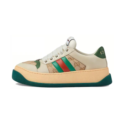 (W) Gucci Screener 'GG Motif - Beige Green'
