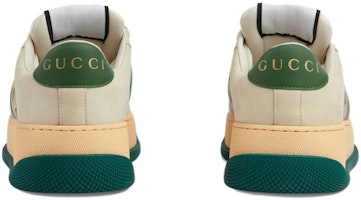 GUCCI古馳 Screener 胖丁 皮革 圓頭繫帶 低筒 休閒鞋 女款 米色 Shop GUCCI古馳 Screener 胖丁 皮革 圓頭繫帶 低筒 休閒鞋 女款 米色