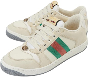 GUCCI 古馳 Screener系列 GG琺瑯 雙G低筒皮革板鞋 女款 紅綠燈 Shop GUCCI 古馳 Screener系列 GG琺瑯 雙G低筒皮革板鞋 女款 紅綠燈