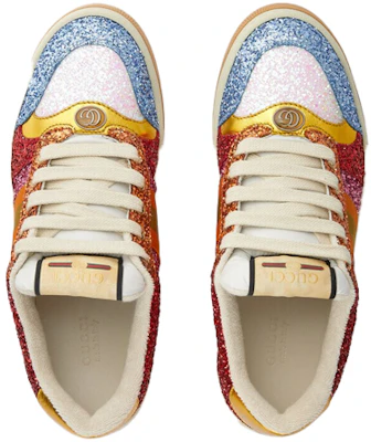 GUCCI古馳 Screener Lovelight系列 Screener裝飾亮片運動休閒 時尚板鞋 女款 彩色 Shop GUCCI古馳 Screener Lovelight系列 Screener裝飾亮片運動休閒 時尚板鞋 女款 彩色