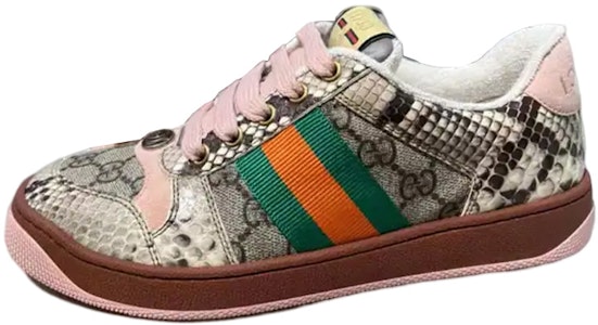 GUCCI古馳 低幫綁帶 時尚板鞋 女款 灰粉 Buy GUCCI古馳 低幫綁帶 時尚板鞋 女款 灰粉