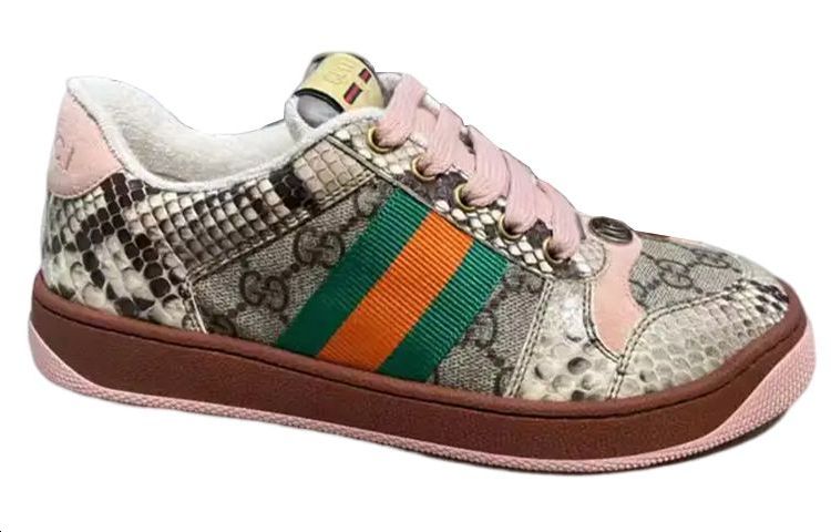 Order GUCCI古馳 低幫綁帶 時尚板鞋 女款 灰粉