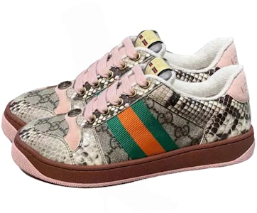 GUCCI古馳 低幫綁帶 時尚板鞋 女款 灰粉 Lookbook GUCCI古馳 低幫綁帶 時尚板鞋 女款 灰粉