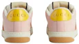 Shop GUCCI古馳 Screener 系帶 時尚板鞋 女款 粉黃棕