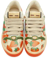 Lookbook GUCCI古驰 Screener GG琺瑯 草莓印花 運動 時尚板鞋 女款 紅綠