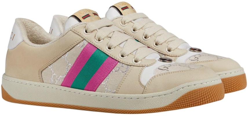 (W) Gucci Screener 'Putih GG Lamé' 577684 2C830 9150 Lookbook (W) Gucci Screener 'Putih GG Lamé' 577684 2C830 9150