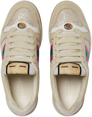 (W) Gucci Screener 'Putih GG Lamé' 577684 2C830 9150 Shop (W) Gucci Screener 'Putih GG Lamé' 577684 2C830 9150