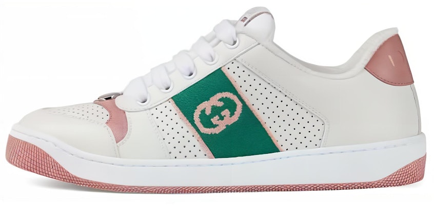GUCCI古馳 Screener 皮革 簡約時尚 低筒 休閒鞋 女款 白色 Buy GUCCI古馳 Screener 皮革 簡約時尚 低筒 休閒鞋 女款 白色