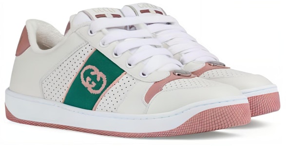 (W) 구찌 스크리너 화이트/핑크/그린 765128-AACV8-9062 Order (W) 구찌 스크리너 화이트/핑크/그린 765128-AACV8-9062