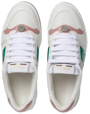 (Women) Gucci Screener 'White Light Pink Green' 765128-AACV8-9062 Lookbook (Women) Gucci Screener 'White Light Pink Green' 765128-AACV8-9062