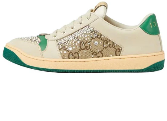 (W) GUCCI Screener 米色低筒做舊運動鞋 真皮綁帶 3.5cm 812041 AAEB2 9541 Buy (W) GUCCI Screener 米色低筒做舊運動鞋 真皮綁帶 3.5cm 812041 AAEB2 9541