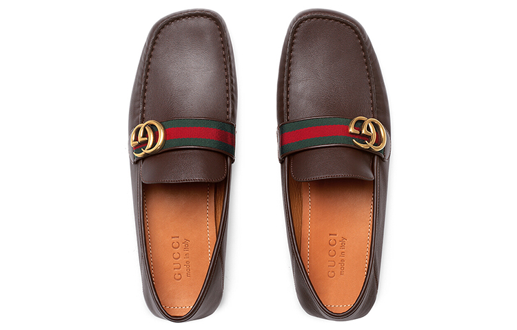 (W) Gucci Screener Loafer 'Enamel Brown' 圖 4