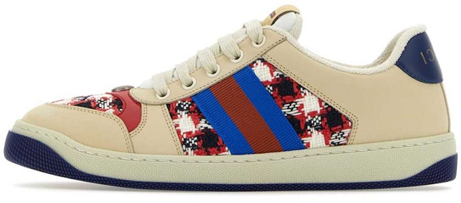 (Women) Gucci Screener Low-Top Sneakers 'Beige Navy Red' 577684-FACBJ-9075 Buy (Women) Gucci Screener Low-Top Sneakers 'Beige Navy Red' 577684-FACBJ-9075