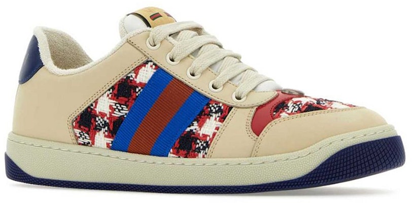 (Women) Gucci Screener Low-Top Sneakers 'Beige Navy Red' 577684-FACBJ-9075 Order (Women) Gucci Screener Low-Top Sneakers 'Beige Navy Red' 577684-FACBJ-9075