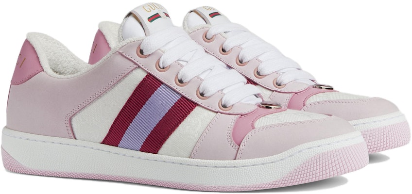 (Women) Gucci Screener Low-Top Sneakers 'White Pink' 677423-HVKI0-9090 Lookbook (Women) Gucci Screener Low-Top Sneakers 'White Pink' 677423-HVKI0-9090