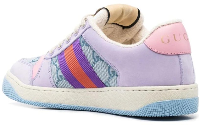 (Women) Gucci Screener GG Sneakers 'Purple Multi' 741575-9SFR0-8480 Shop (Women) Gucci Screener GG Sneakers 'Purple Multi' 741575-9SFR0-8480