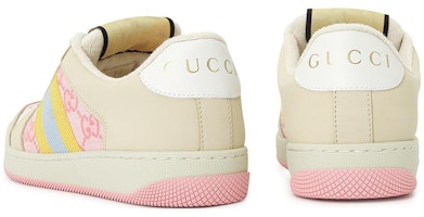 GUCCI古馳 Screener 低筒繫帶 時尚板鞋 女款 米色 Purchase GUCCI古馳 Screener 低筒繫帶 時尚板鞋 女款 米色