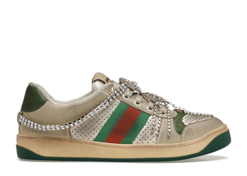 Buy (W) グッチ スクリーナー (ホワイト/グリーン) 570903-0YI20-9582