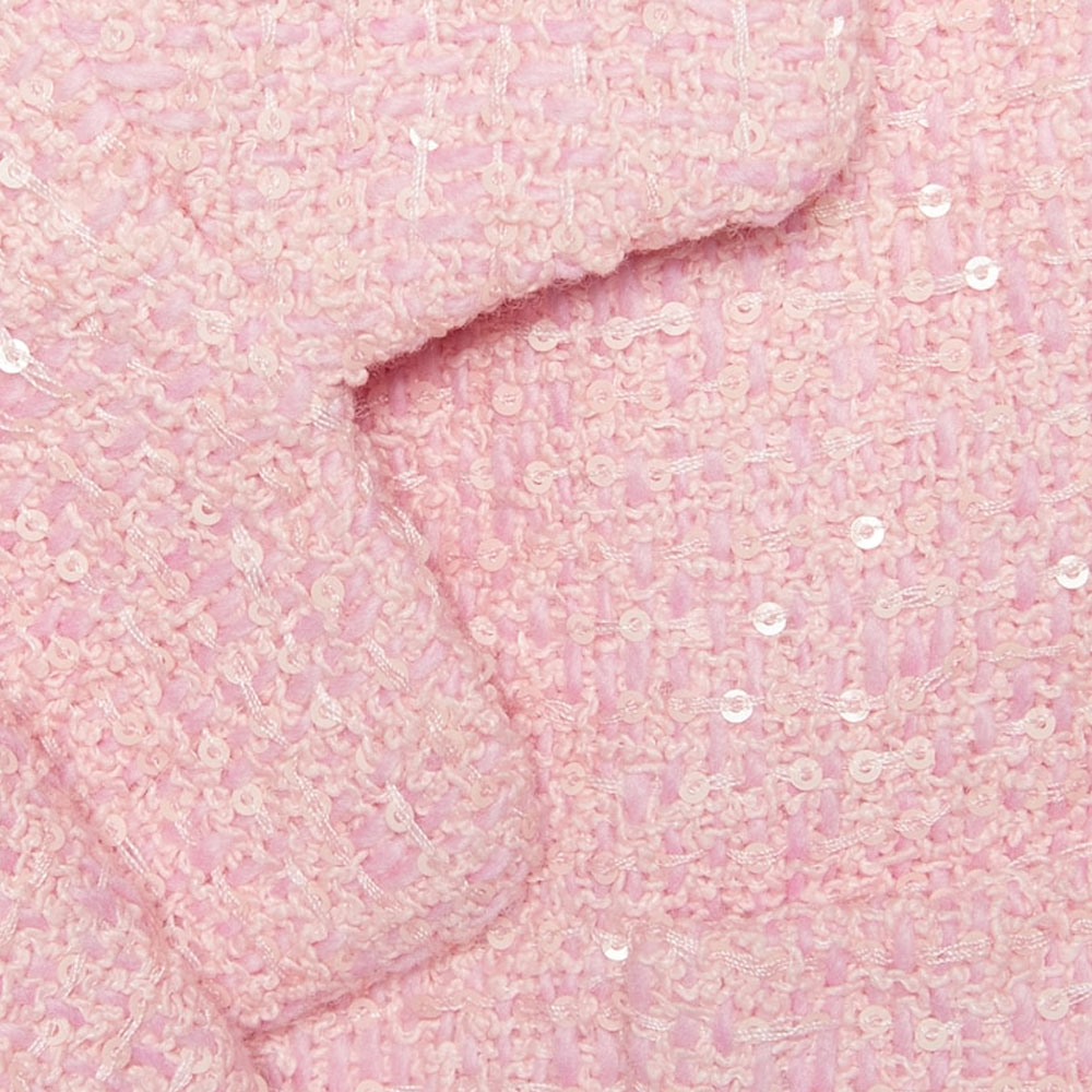 (Women) Gucci Sequin Embroidered Double-Breasted Pink Jacket 771480-ZAPKK-5901 圖 5