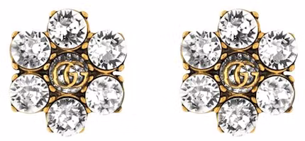 (Women) GUCCI Shiny Fashion Crystal Metal Earrings for Women 645685-J1D50-8062 (Women) GUCCI Shiny Fashion Crystal Metal Earrings for Women 645685-J1D50-8062