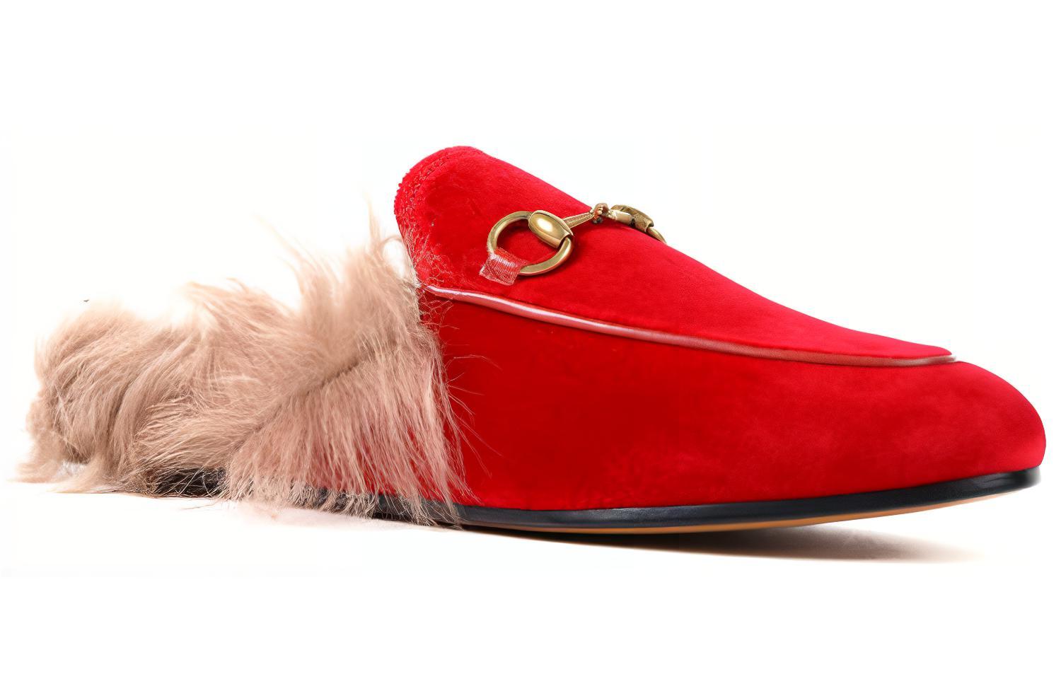 Lookbook (W) Gucci Schuh Rot 448657-K4D50-6452