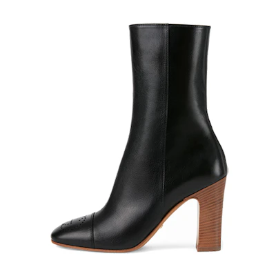 (W) Gucci Short Boot 'Double G Black'