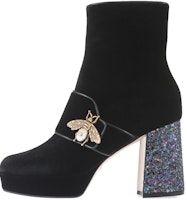 (Women) Gucci Short Boots 'Black Bee' 475592-K4DD0-1000 (Women) Gucci Short Boots 'Black Bee' 475592-K4DD0-1000