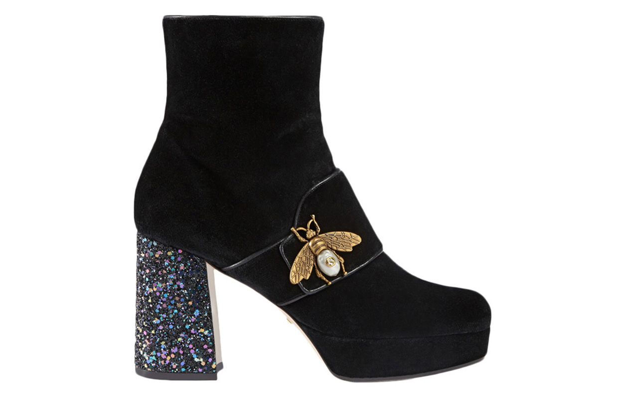 (W) Gucci Short Boots 'Black Bee' 圖 2