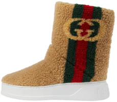 (Women) Gucci Short Boots 'Brown Slip-On' 721058-FAA1F-7404 (Women) Gucci Short Boots 'Brown Slip-On' 721058-FAA1F-7404