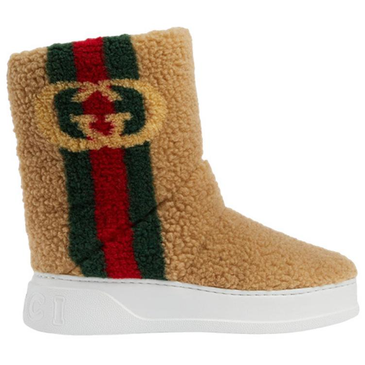 Order (W) Gucci Kurzstiefel ''Braun Slip-On'' 721058-FAA1F-7404