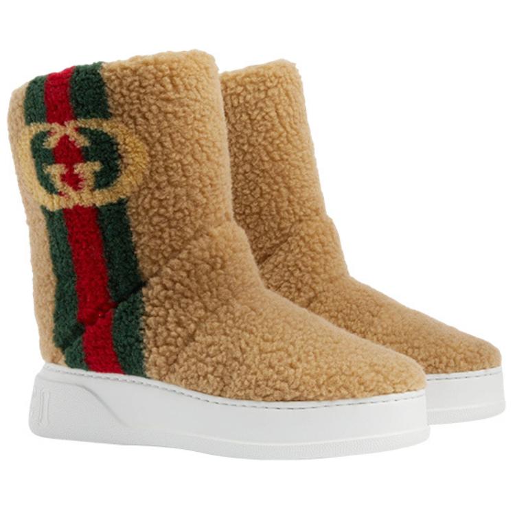Lookbook (W) Gucci Kurzstiefel ''Braun Slip-On'' 721058-FAA1F-7404