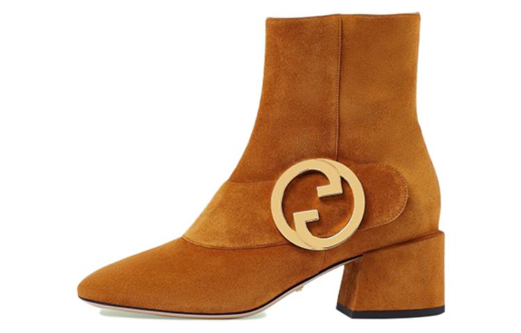 (Women) Gucci Short Boots 'Brown Suede' 700016-C6G00-8351