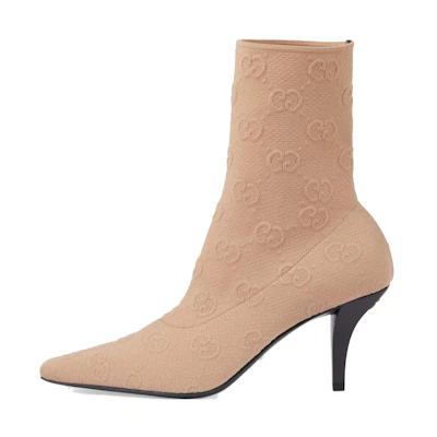(W) Gucci Short Boots 'Light Brown'