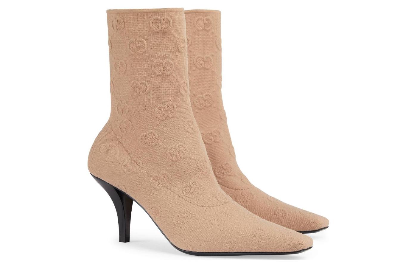 Order (W) グッチ ライトブラウン ショートブーツ 718378-FAAQP-9803