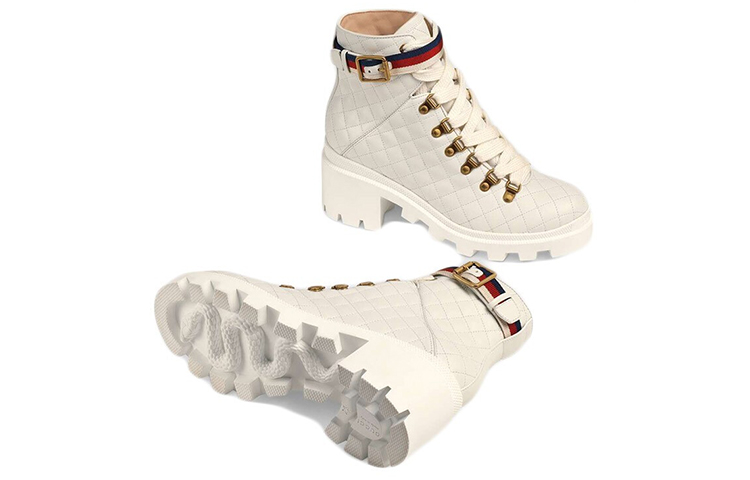 (W) Gucci Short Boots 'White' 圖 4