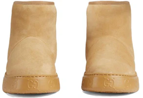 Shop (W) Gucci Kurz Plüsch Rundzeh Dicksohle Schneestiefel ''Beige'' 771135-AACR2-9556