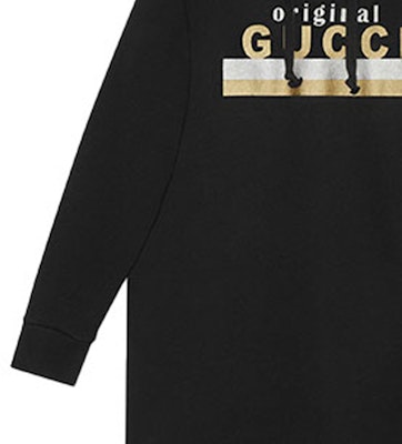 (W) グッチ シグネチャー ブラック フード付き 長袖 ドレス 610127-XJCR1-1082 Sizing (W) グッチ シグネチャー ブラック フード付き 長袖 ドレス 610127-XJCR1-1082