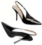 Shop (W) Gucci Signoria 'Slingback Stiletto Kulit Hitam' 783821-BNC80-1000