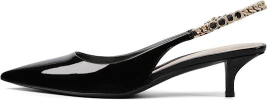 (Women) Gucci Signoria 'Black Slingback Pumps' 782832-BNC80-1000 (Women) Gucci Signoria 'Black Slingback Pumps' 782832-BNC80-1000