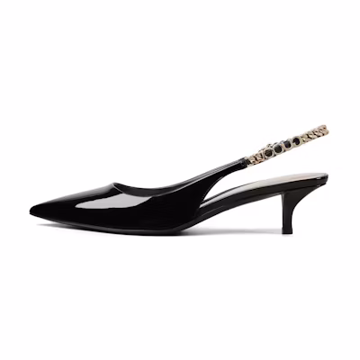 (W) Gucci Signoria 'Black Slingback Pumps'